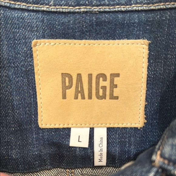 Paige Womens Denim Jacket size L - Picture 2 of 11